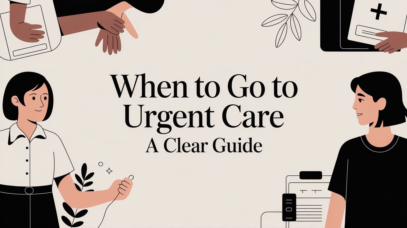 when to go to urgent care healthcare guide